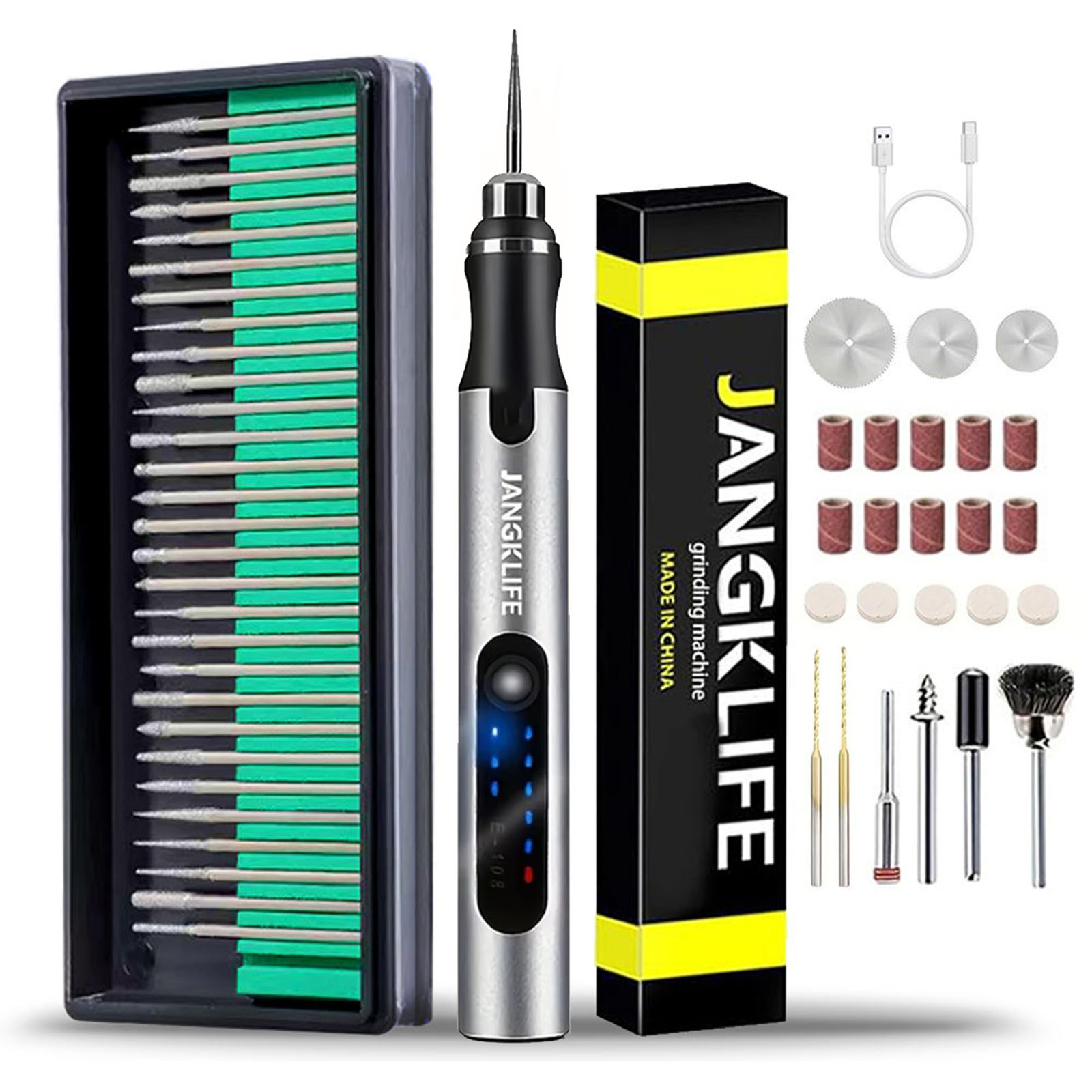 Cordless Rotary Tool Kit Accessories - USB Sans Fil Outil Rotatif Kit