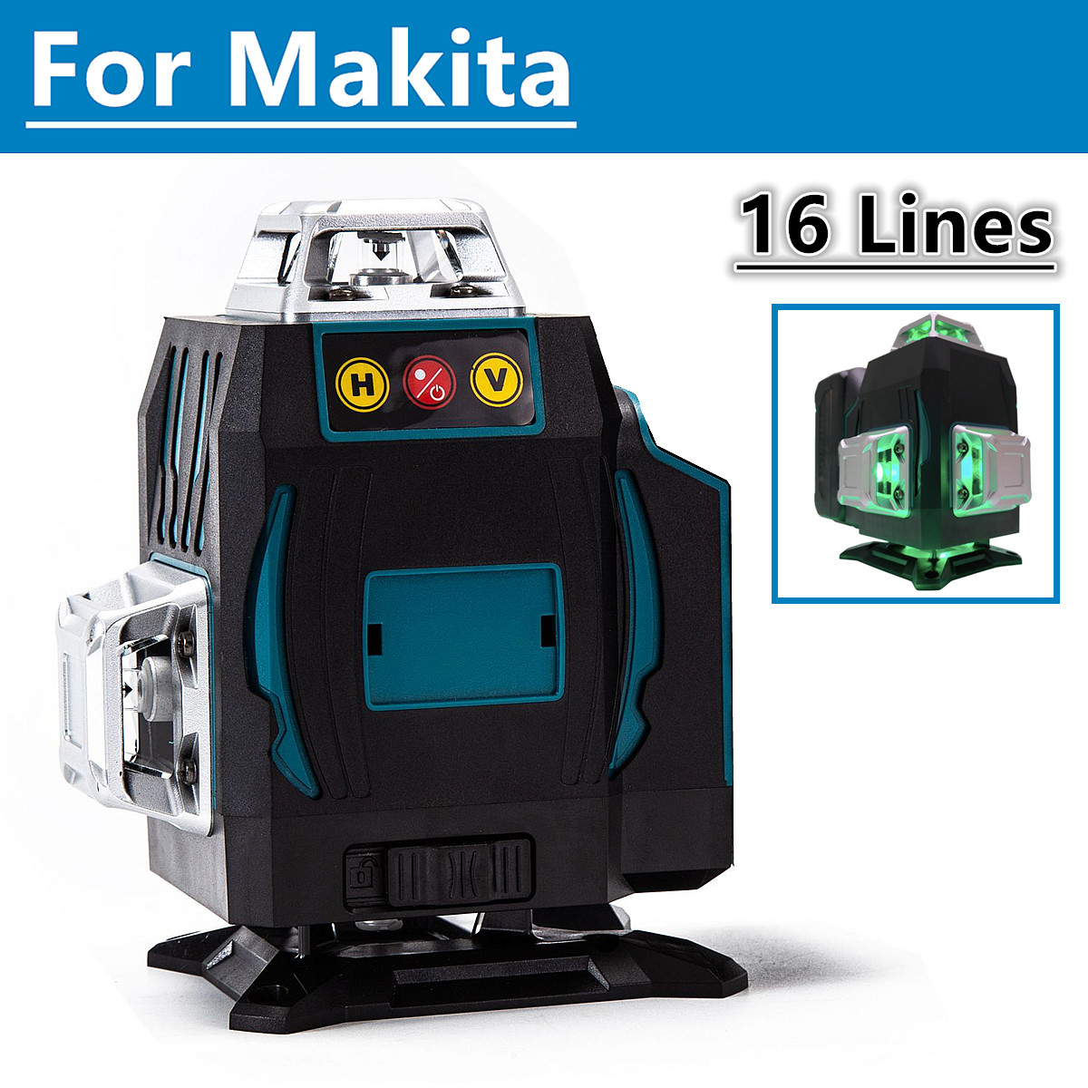 Laser Level 16 Lines 4D Green - Pour batterie Makita 18V 16 lignes