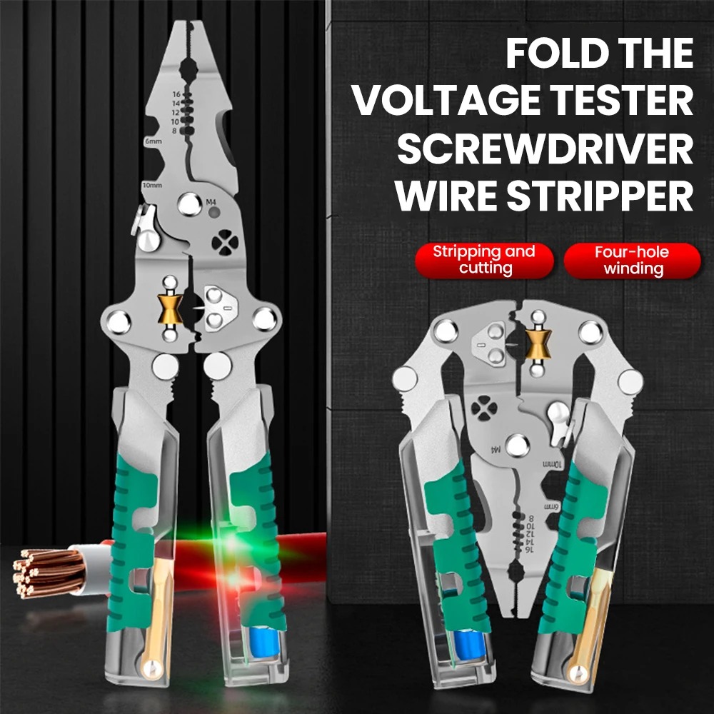 Automatic Wire Stripper Cutter - Pince à dénuder pliable multifonctionnelle pour