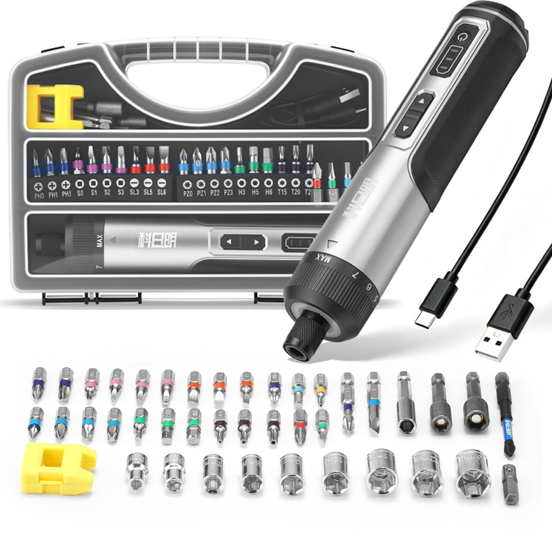 Electric Screwdriver Rechargeable Usb - Ensemble de tournevis électrique sans fil