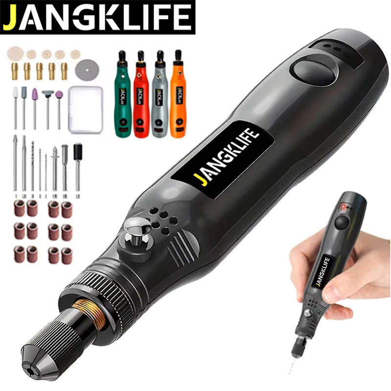 Cordless Rotary Tool Kit Accessories - JANGKLIFE USB Kit d'outils rotatifs sans