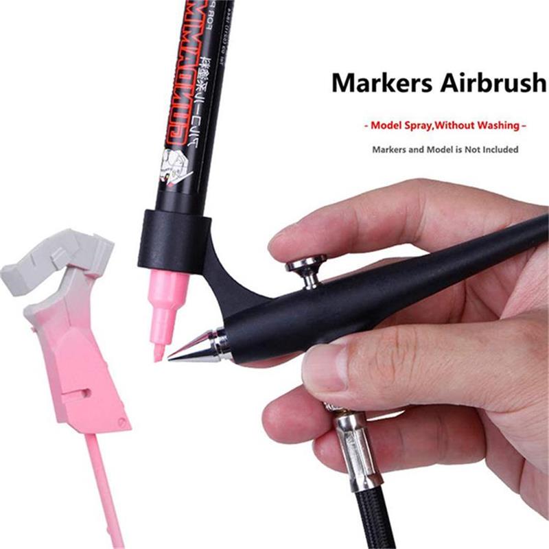 Airbrush Kit With Mini Compressor - Petit aérographe pour stylo marqueur léger,