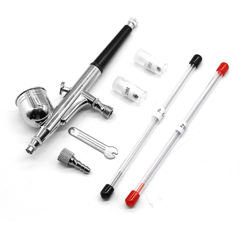 Airbrush Kit With Mini Compressor - Mini aérographe à double action par