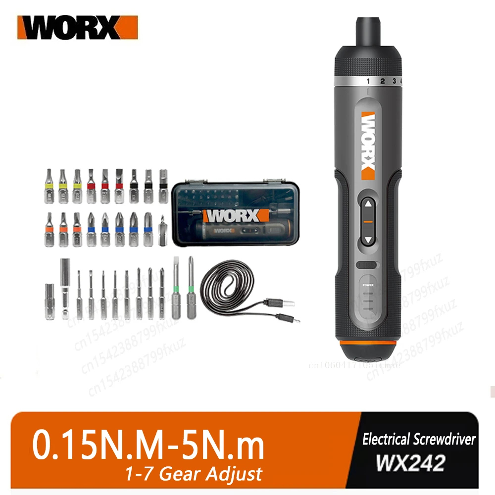 Electric Screwdriver Rechargeable Usb - WORX WX242 4V jeu de tournevis