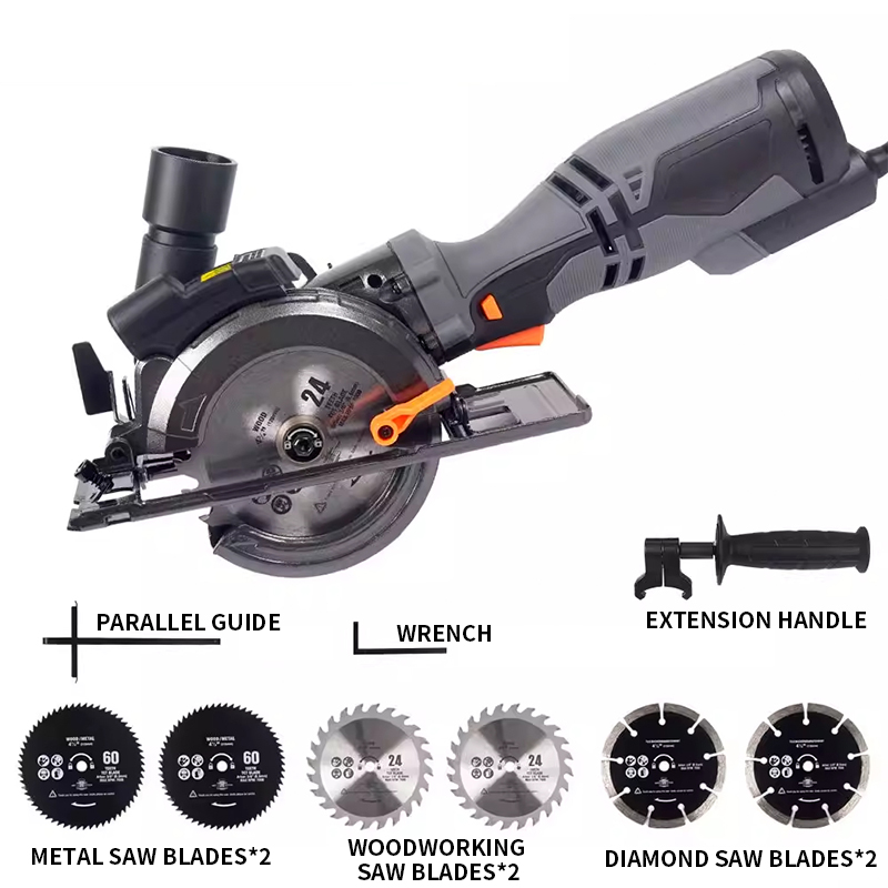 Mini Table Saw For Woodworking - Scie circulaire multifonctionnelle avec guide laser