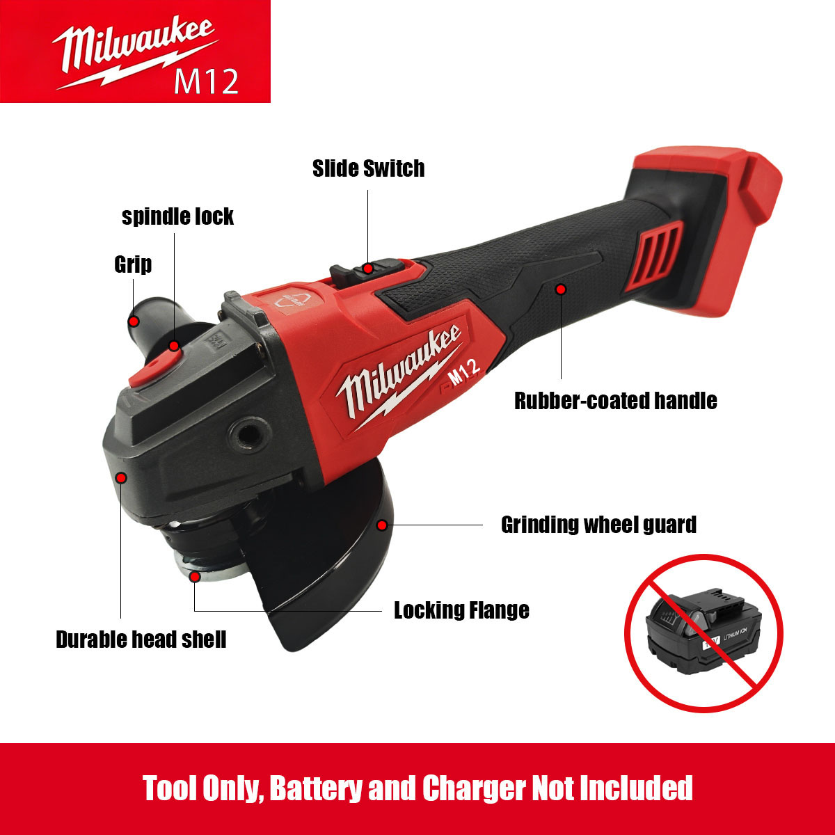 Meuleuse d'angle sans fil Milw - Brushless Angle Grinder Battery Powered avis et prix