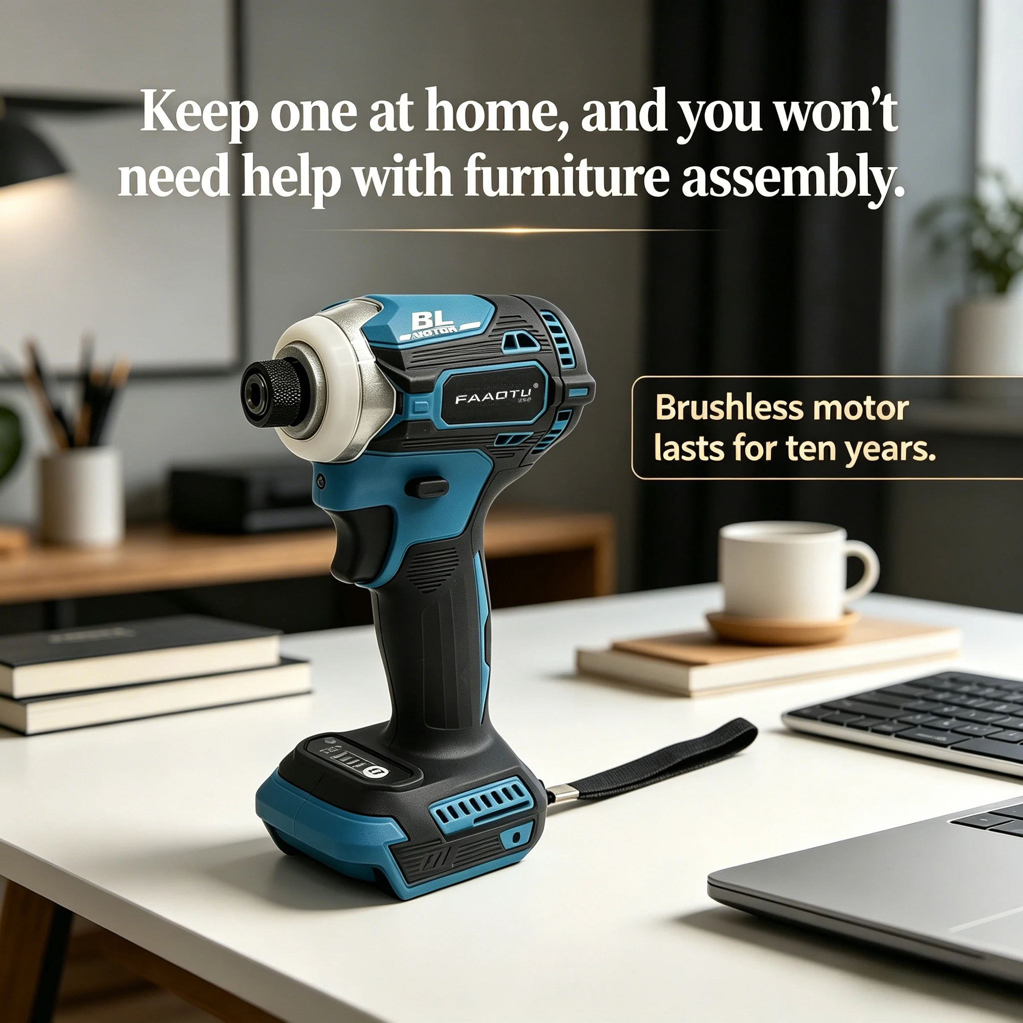 Perceuse à percussion sans fil - Brushless Cordless Electric Drill 18V avis et prix