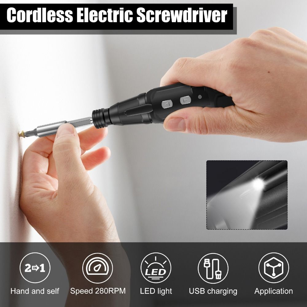 Tournevis électrique 3.6V avec - Electric Screwdriver Rechargeable Usb avis et prix