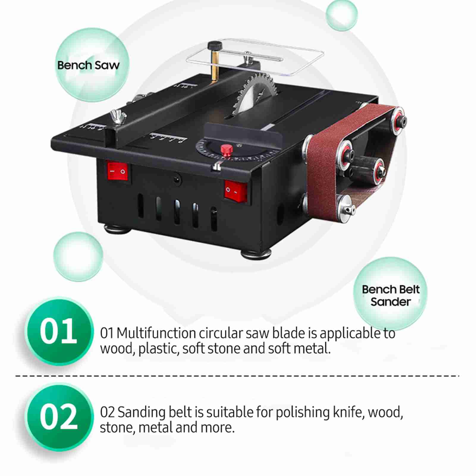 Mini scie d'établi et ponceuse - Mini Table Saw For Woodworking avis et prix