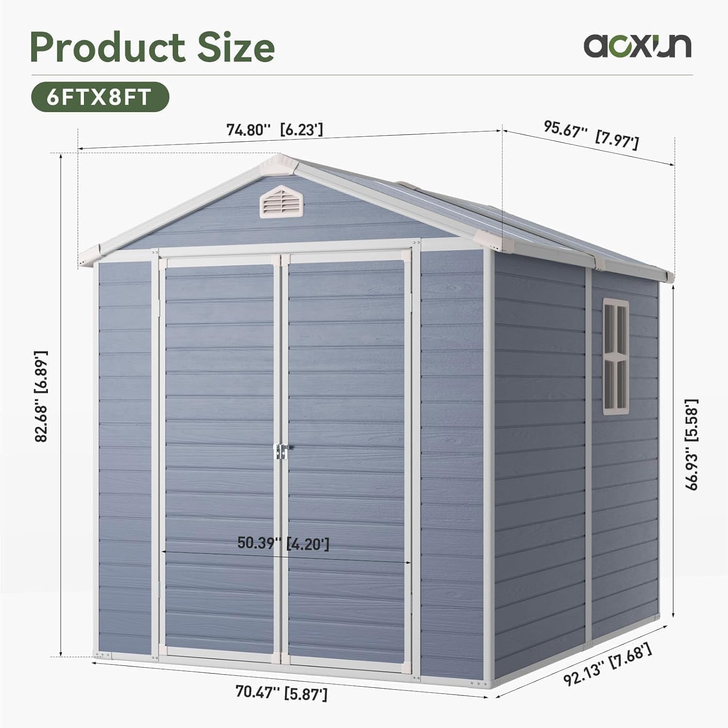 Abri de jardin extérieur 6x8 p - Garden Tools avis et prix