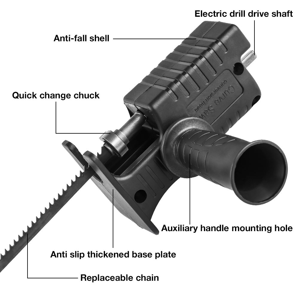 Adaptateur de scie à percussio - Reciprocating Saw Attachment Drill avis et prix