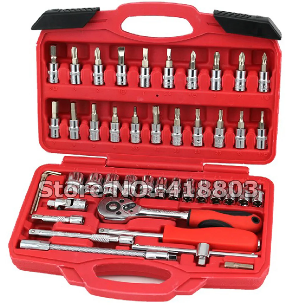 Boîte à outils 46 pièces 1/4 D - Hand Tools avis et prix