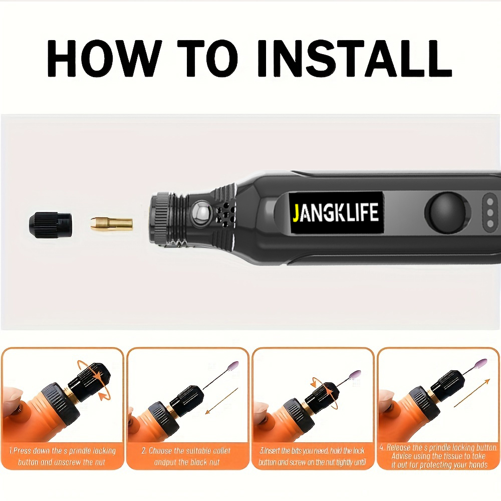 USB Sans Fil Outil Rotatif Kit - Cordless Rotary Tool Kit Accessories avis et prix