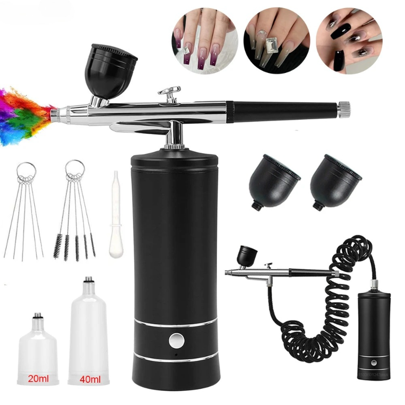 Kit de peinture aérographe pou - Airbrush Kit With Mini Compressor avis et prix