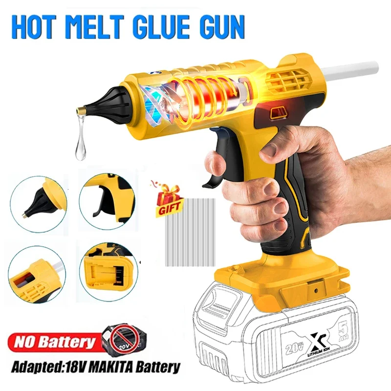 Pistolet à colle chaude électr - Hot Melt Glue Gun Cordless avis et prix