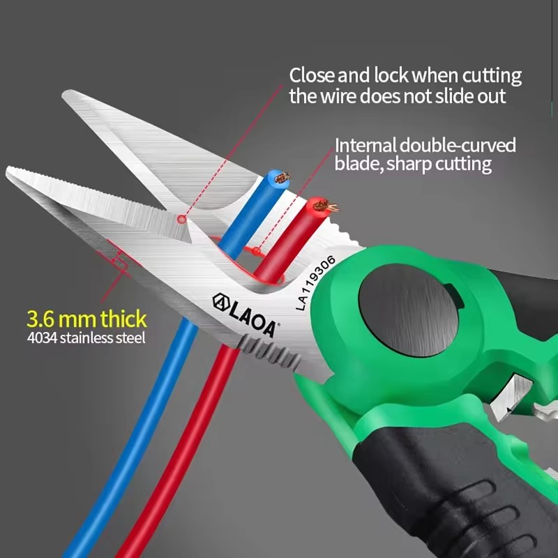 LAOA – ciseaux d'électricien 6 - Automatic Wire Stripper Cutter avis et prix